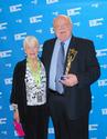 Click to enlarge - Baseball Canada President Ray Carter Accepts Daryl Thompson Award from Sport BC- February 2011
